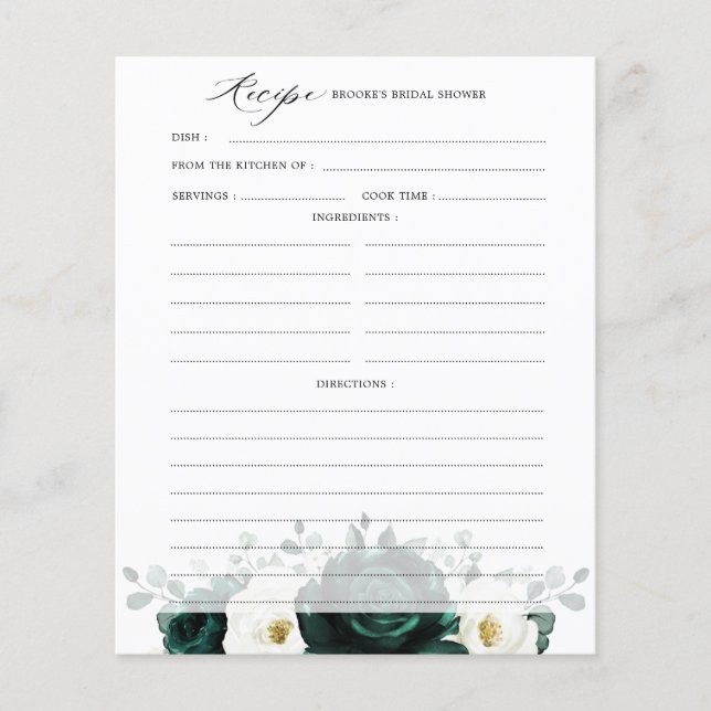 Emerald Greenery Eucalyptus Möhippa Recipe (Framsida)