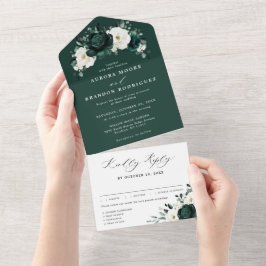 Emerald Greenery Eucalyptus White Blommigt Bröllop