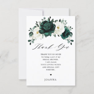 Emerald Greenery Eucalyptus White Möhippa Tack Kort