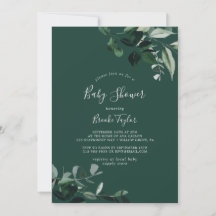 Emerald Greenery | Grönt Baby Shower