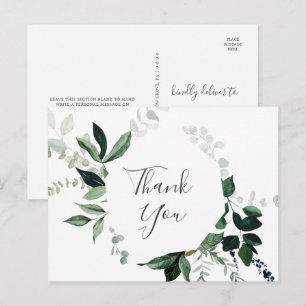 Emerald Greenery Tack Postcard Vykort