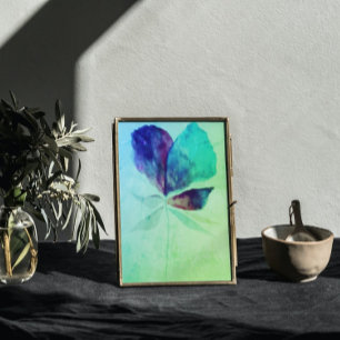 Emerald Greenery Watercolor Magic Blommigt Poster