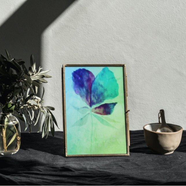 Emerald Greenery Watercolor Magic Blommigt Poster (Skapare uppladdad)