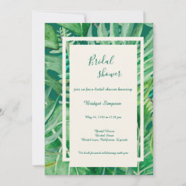 emerald Grey tropiy bröllop möhippa Inbjudningar