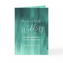 Emerald grönt abstrakt art bröllop