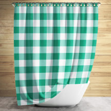 Emerald Grönt and White Checked Gingham Mönster