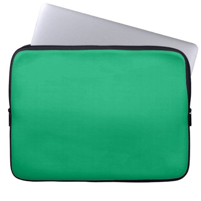Emerald Grönt Anpassningsbar Laptop sleeve (Framsidan)