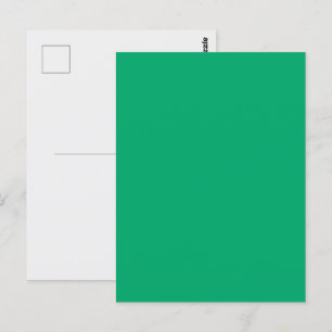 Emerald Grönt Anpassningsbar Postcard Vykort