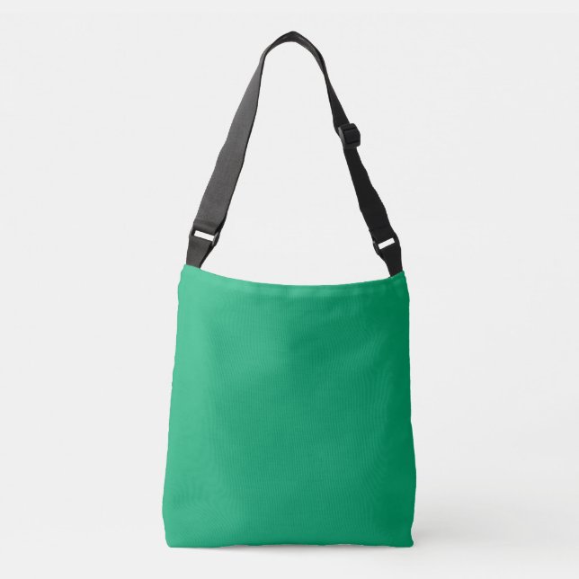Emerald Grönt Anpassningsbar Tote Bag Axelväska (Framsida)