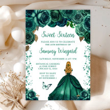 Emerald Grönt Blonde Hair Princess Sweet sixteen