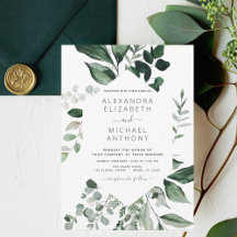 Emerald Grönt Bröllop Eucalyptus Greenery Elegant