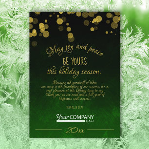 Emerald Grönt Business Helgdag Card Inbjudningar
