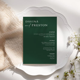 Emerald Grönt Calligraphy Script Modern BRÖLLOP