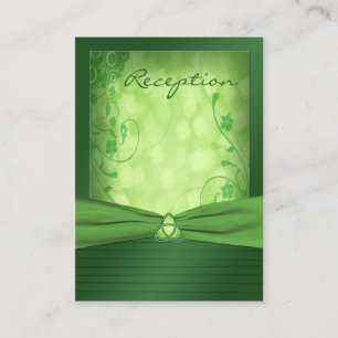 Emerald Grönt Celtic Kärlek Knot-höljeskort Tilläggskort