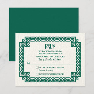 Emerald Grönt Celtic Knot Claddagh Bröllop OSA