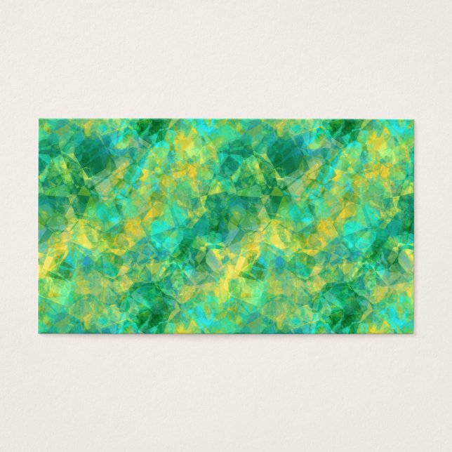 Emerald Grönt Crumged Struktur Visitkort (Framsidan)