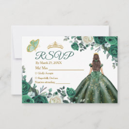 Emerald Grönt Ddress Quinceañera Krona OSA kort
