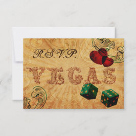 emerald grönt Dice Vintage Vegas osa 3,5 x 5 Kort