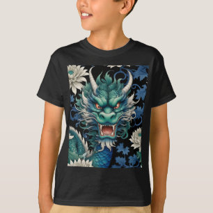 Emerald Grönt Dragon Skriv ut T-Shirt