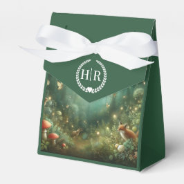 Emerald Grönt Enchanted Forest Bröllop Presentaskar