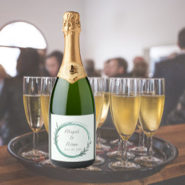 Emerald Grönt Enkel botaniskt utandning Bröllop