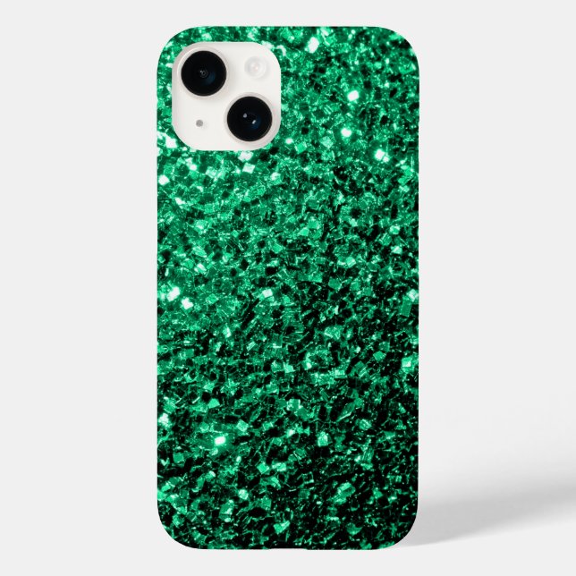 Emerald Grönt faux glitter sparkles (Baksida)