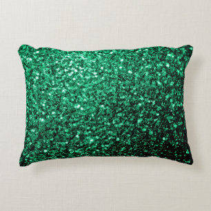 Emerald Grönt faux glitter sparkles Prydnadskudde
