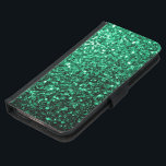 Emerald Grönt faux glitter sparkles Samsung Galaxy S5 Plånboksfodral<br><div class="desc">Vackra,  giglamorösa,  smaragd grönt blanka glitter-gnistor. Foto av Gröntens gnistor är inte glitter!</div>