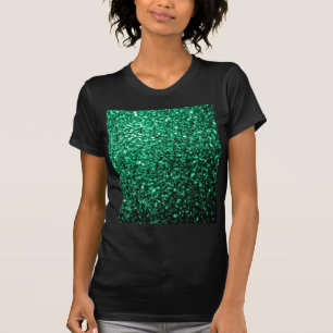Emerald Grönt faux glitter sparkles Tröja