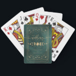 Emerald Grönt & Faux Guld Tarot Celestial Bröllop Casinokort<br><div class="desc">Emerald Grönt & Faux Guld Tarot Celestial Bröllop betalkort</div>