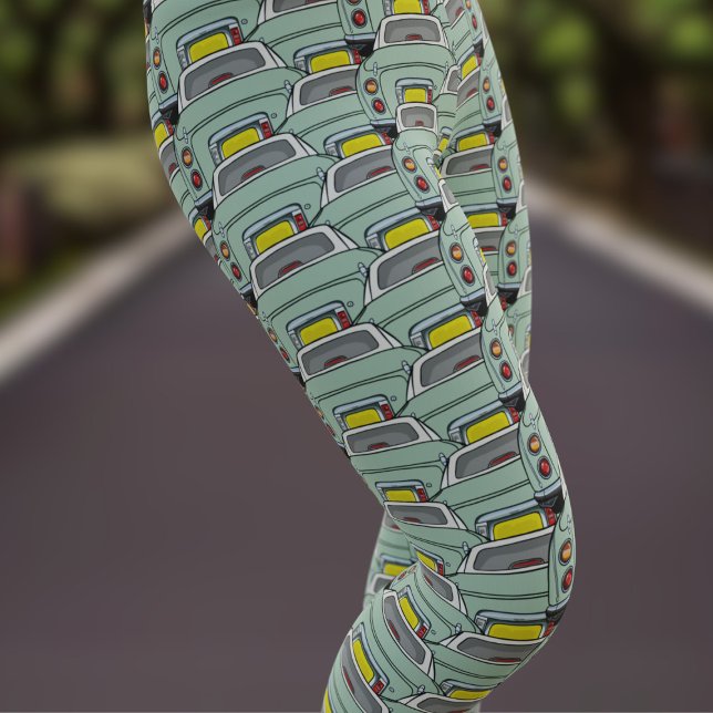 Emerald Grönt Figaro Car Figarations Leggings (Fun figgy leggings for the emerald green figaro owner. You'll not see another pair like these!)