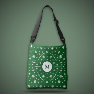 Emerald Grönt Flower Power Monogram Tote Bag Axelväska