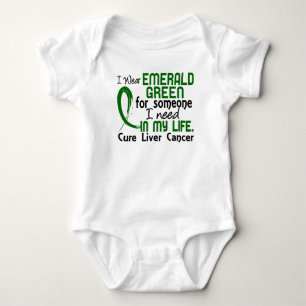 Emerald Grönt för någon jag behöver levercancer T-shirt