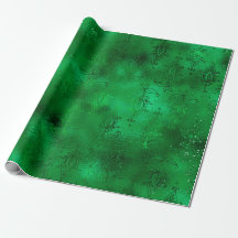 Emerald Grönt Glam Damask Pattern