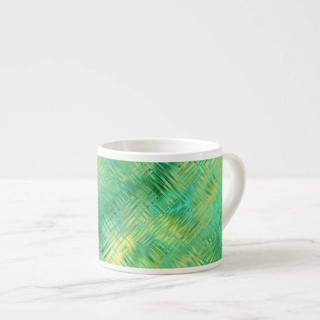 Emerald Grönt Glassy Struktur Espressomugg (Framsida höger)