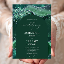 Emerald Grönt Glitter Arch Bröllop