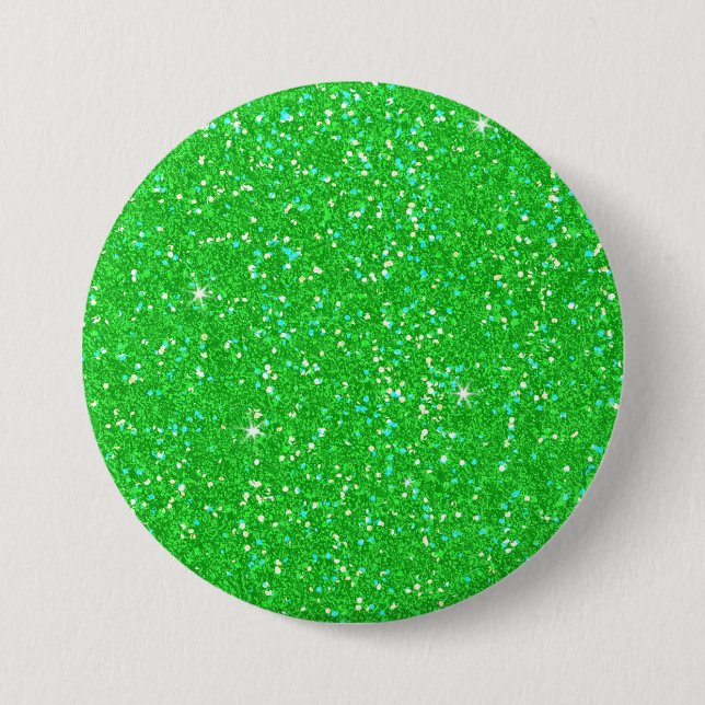 Emerald Grönt Glitter Effect Gnistra Knapp (Framsida)