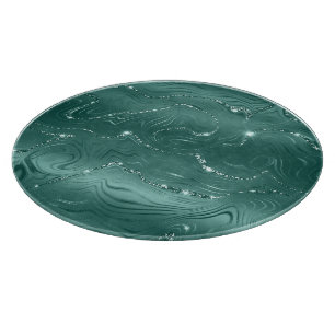 Emerald Grönt Glitzy Marble jul
