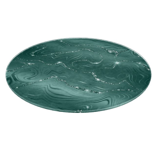 Emerald Grönt Glitzy Marble jul (Hörn)