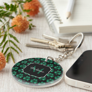 Emerald Grönt Gnistra Shamrock Black Monogram