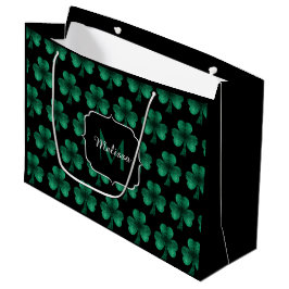Emerald Grönt Gnistra Shamrock Black Monogram