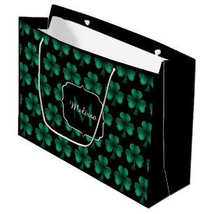 Emerald Grönt Gnistra Shamrock Black Monogram