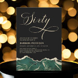 Emerald Grönt Guld Agate 60:e sextio Födelsedagsfe Inbjudningar<br><div class="desc">En lyxig och elegant 60-årsinbjudan med en häpnadsväckande grönt och guld-agate-design. Den här inbjudan,  som är tryckt på högkvalitativa bilar,  blandar modern sofistikering med tidlös charm. Riken framkallar grönt-toner som accentueras av guld-radiandetaljer skapar en regal och raffinerad estetik,  skapar den perfekten för en minnesvärd milstolpe firande.</div>