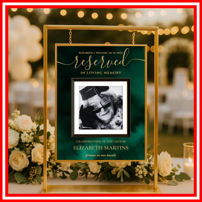 Emerald Grönt & Guld har avlidit, reservat för sät Poster (Skapare uppladdad)