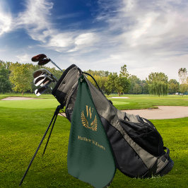 Emerald grönt guld laurel Wanderel namn monogram