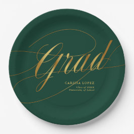Emerald Grönt & Guld minimalistisk Grad Calligraph