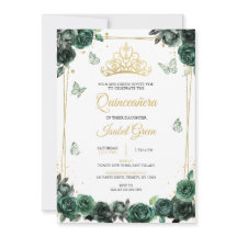 Emerald Grönt Guld Quinceañera