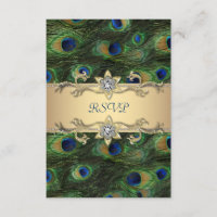 Emerald Grönt Guld Royal Indian Peacock OSA