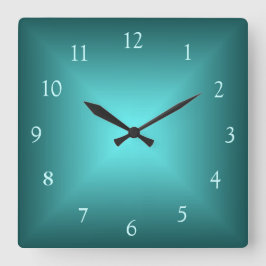 Emerald Grönt Illuminated>Plattväggslås Fyrkantig Klocka