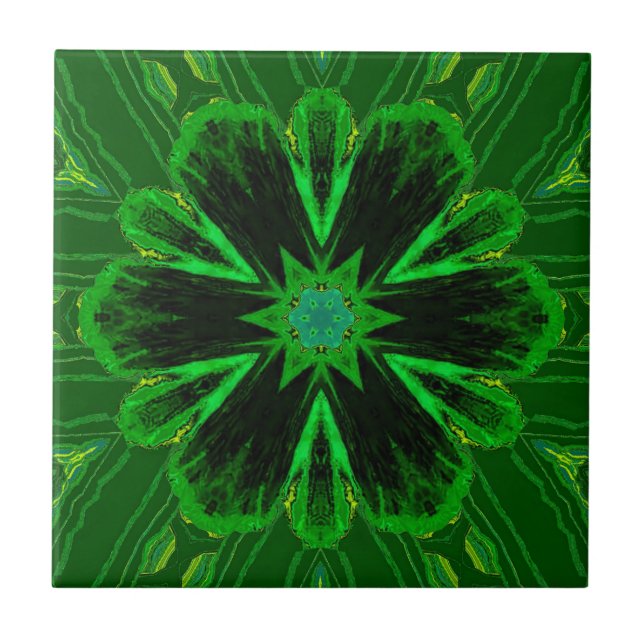 Emerald Grönt Irish Ceramic Tile Kakelplatta (Framsidan)
